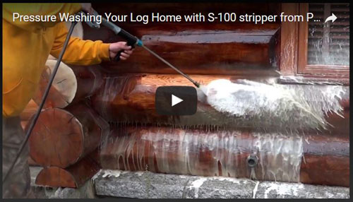 pressure washing log video