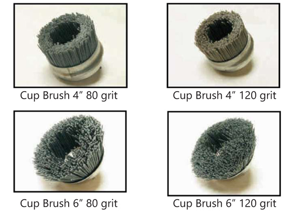Osborn 6 Round Abrasive Cup Brush; 80 Grit